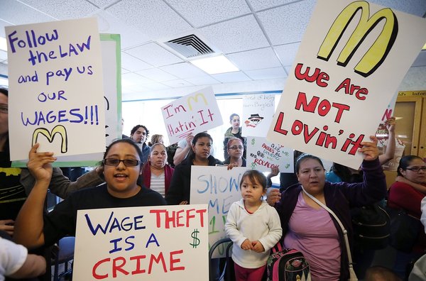 McDonald's Workers, Activists Protest McDonald's Labor Practices