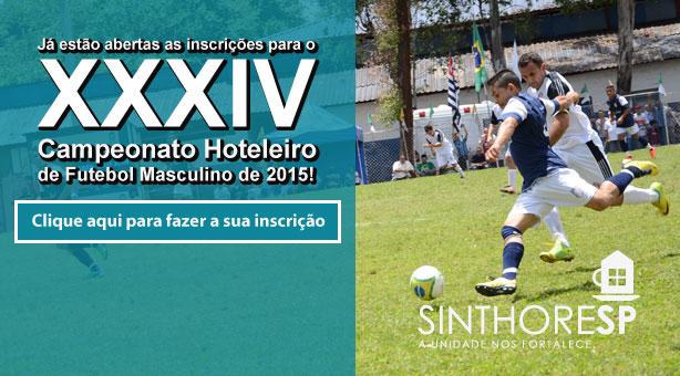 Campeonato Hoteleiro de Futebol 2015 - Inscrições