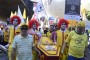 Funcionários do McDonald's protestam na Avenida Paulista