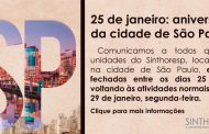 Aniversário da cidade de São Paulo