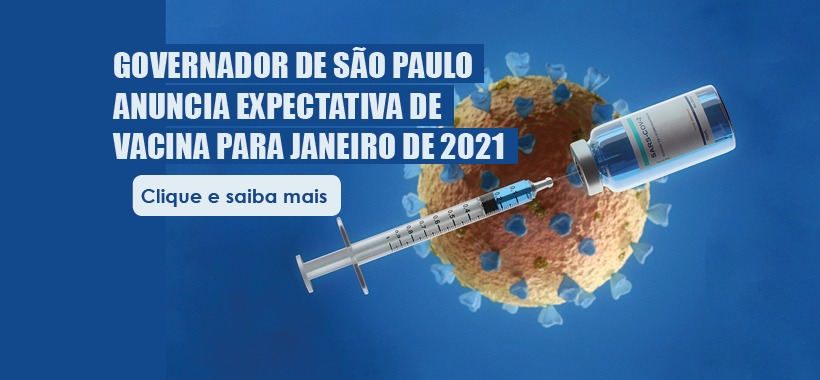 Vacina contra COVID-19 pode começar a ser distribuída em Janeiro