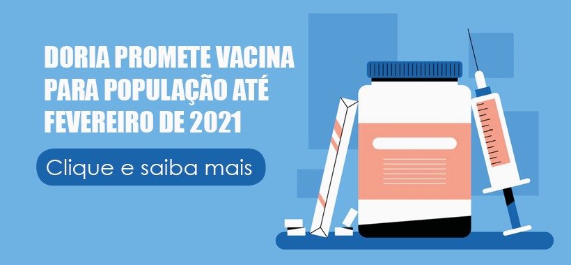 João Doria garante vacina para toda a população de São Paulo até fevereiro