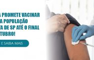 Governador João Doria promete vacinar toda a população adulta de SP até o final de outubro