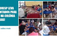 Sinthoresp realiza bingo com aposentados na colônia de férias