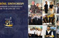 Há 91 anos Sinthoresp representa os trabalhadores em gastronomia e hospitalidade 