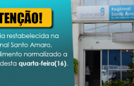 ATENÇÃO! Regional Santo Amaro volta a funcionar nesta quarta(16)