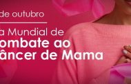 19 de Outubro - Dia mundial de combate ao Câncer de Mama.