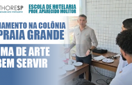 Praia Grande: Escola ministra curso exclusivo para equipe de serviços da Colônia