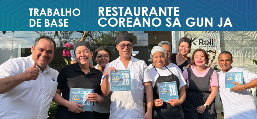 Sinthoresp realiza trabalho de base no restaurante coreano Sa Gun Ja