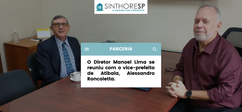 Sinthoresp fortalece parceria com a Prefeitura de Atibaia