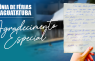 Agradecimento especial emociona equipe da Colônia de Férias de Caraguatatuba