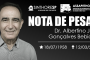 Nota de pesar - Dr. Albertino José Gonçalves Bebiano - Presidente da Assapethogasp