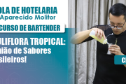 Cauliflora Tropical: drink com jabuticaba destaca aluno boliviano no Concurso de Bartender da Escola Sinthoresp
