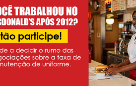 Consulta Pública para trabalhadores e ex-trabalhadores do McDonald’s