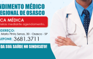 Sinthoresp implanta atendimento médico na Regional Osasco