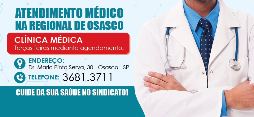 Sinthoresp implanta atendimento médico na Regional Osasco