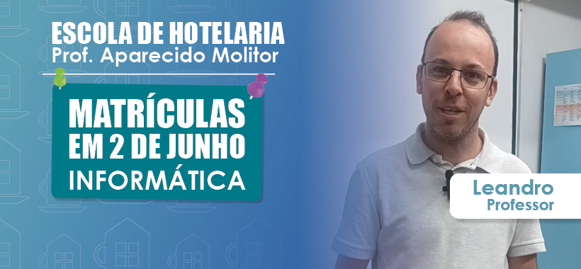 Curso de Informática é uma das opções para trabalhadores da categoria no 2º semestre da Escola Sinthoresp