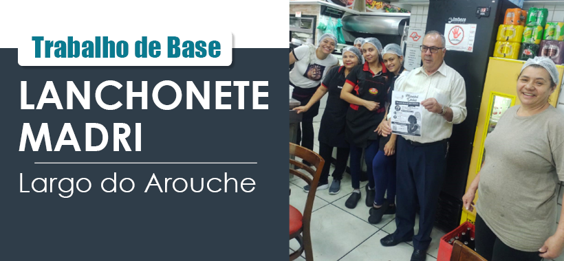 Trabalho de base no Largo do Arouche
