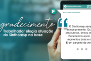 Trabalhador do Ipiranga envia mensagem de agradecimento ao Sinthoresp