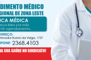 Atendimento médico na Regional Zona Leste