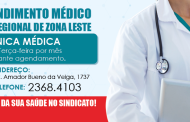 Atendimento médico na Regional Zona Leste