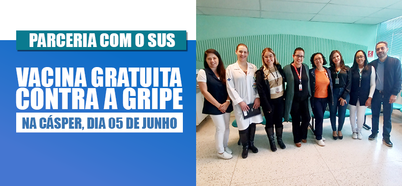 Vacinação contra a gripe acontece nesta quinta-feira na Cásper