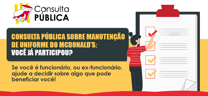 Sinthoresp realiza Consulta Pública com trabalhadores e ex-trabalhadores do McDonald's sobre pagamento de taxa de manutenção de uniforme
