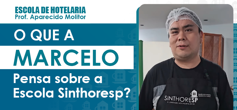 Aluno do curso de Garde Manger destaca importância da qualificação profissional oferecida pela Escola de Hotelaria