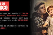Regional Osasco do Sinthoresp fecha no feriado municipal de 13 de junho, Dia de Santo Antônio