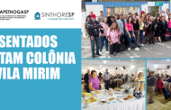Visita à Colônia de Férias Vila Mirim celebra aposentados da categoria