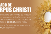 Corpus Christi: Sinthoresp suspende atendimento nos dias 19 e 20 de junho