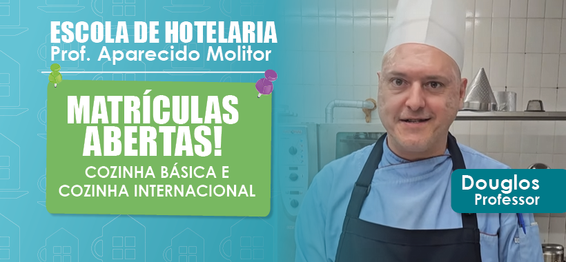 Cursos gratuitos da Escola de Hotelaria têm matrículas abertas para o segundo semestre de 2025