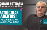 Matrículas abertas para o segundo semestre de 2025 na Escola de Hotelaria