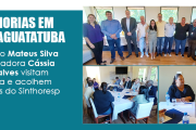 Prefeito Mateus Silva e vereadora Cássia Gonçalves acolhem pautas do Sinthoresp em Caraguatatuba