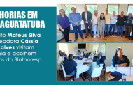 Prefeito Mateus Silva e vereadora Cássia Gonçalves acolhem pautas do Sinthoresp em Caraguatatuba