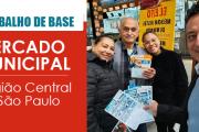 Sinthoresp realiza trabalho de base na região central de São Paulo e no Mercado Municipal