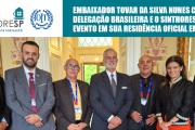Embaixador Tovar da Silva Nunes convida delegação brasileira e o Sinthoresp para evento em sua residência oficial em Genebra