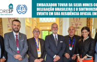 Embaixador Tovar da Silva Nunes convida delegação brasileira e o Sinthoresp para evento em sua residência oficial em Genebra
