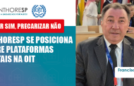 Sinthoresp se posiciona sobre plataformas digitais em reunião na OIT
