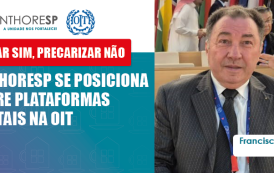 Sinthoresp se posiciona sobre plataformas digitais em reunião na OIT