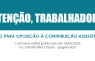 Prazo para Oposição à Contribuição Assistencial