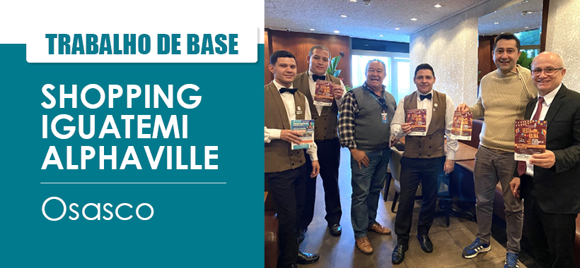 Regional Osasco realiza trabalho de base no Shopping Alphaville e convida trabalhadores para Festa Julina