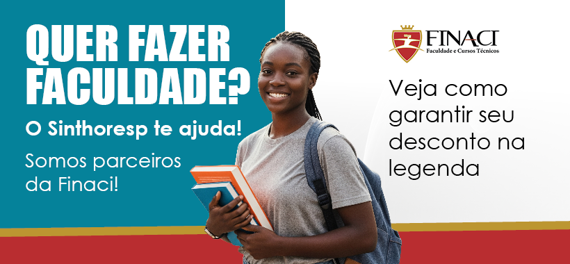 Faculdade FINACI tem descontos para associados e trabalhadores da categoria