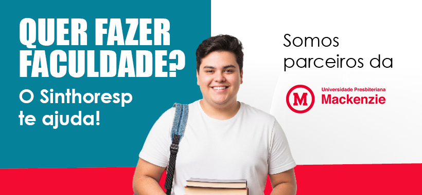 Trabalhadores da categoria têm desconto no Mackenzie