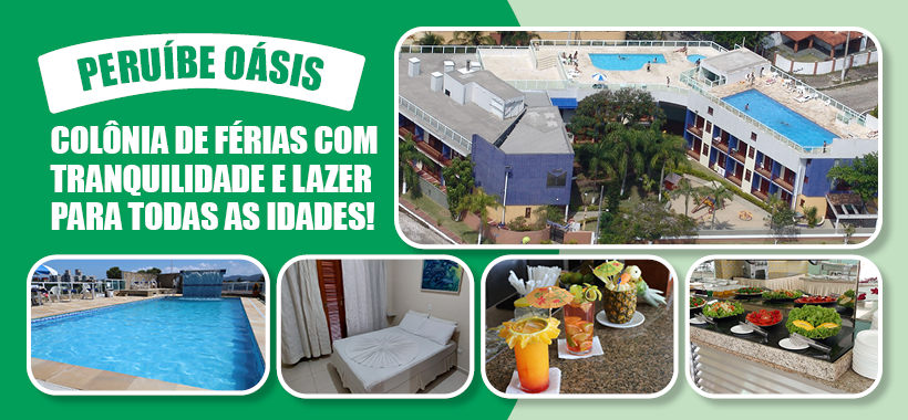 Colônia de Férias Peruíbe Oásis: conforto, lazer e estrutura completa à beira-mar