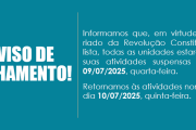 Feriado de 9 de Julho: unidades do Sinthoresp estarão fechadas na quarta-feira