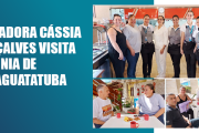 Vereadora Cássia Gonçalves visita novamente a Colônia de Férias do Sinthoresp em Caraguatatuba