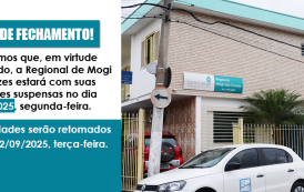 1º de setembro: Regional Mogi das Cruzes não terá atendimento