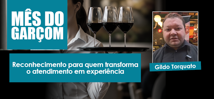 Mês do Garçom: Gildo compartilha sua trajetória com orgulho e gratidão