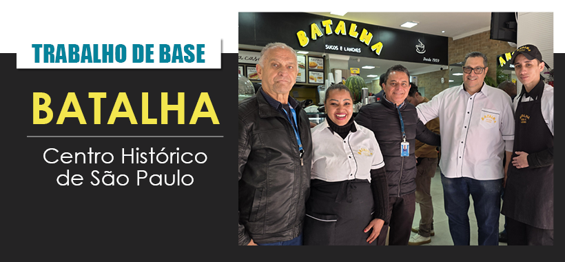 Sinthoresp leva informação e orientação ao Restaurante Batalha, no Centro Histórico
